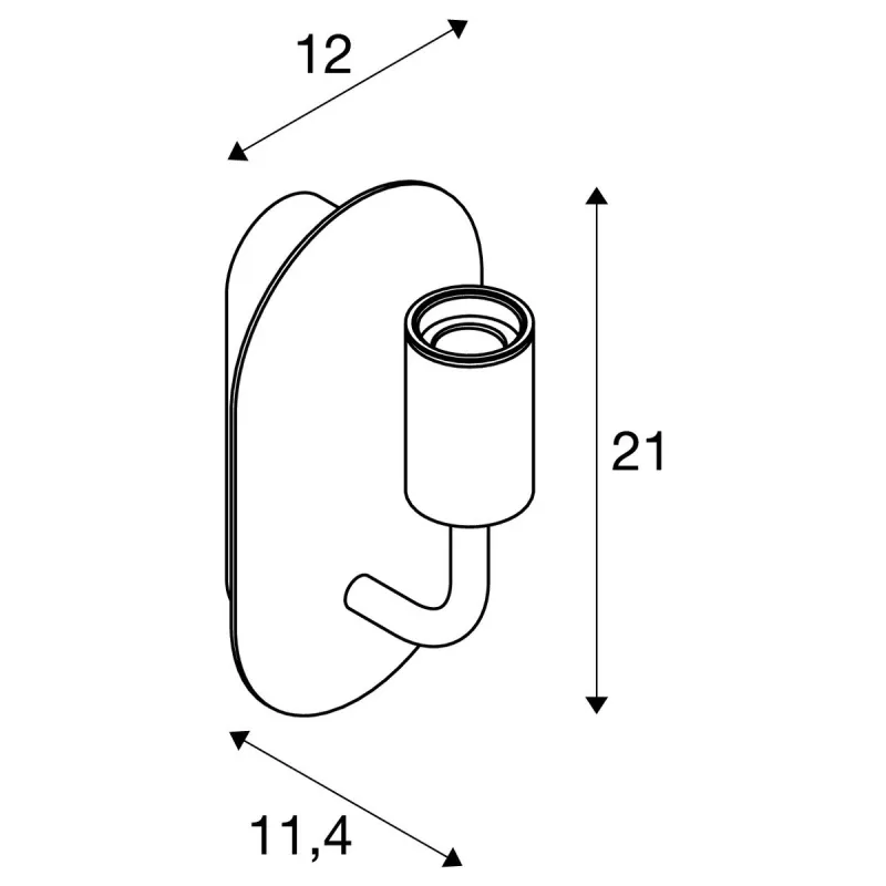FITU, applique intérieure, blanc, E27, 24W max