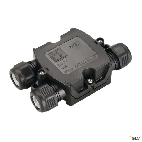 Boîte de connexion en T, extérieur, noir, IP68