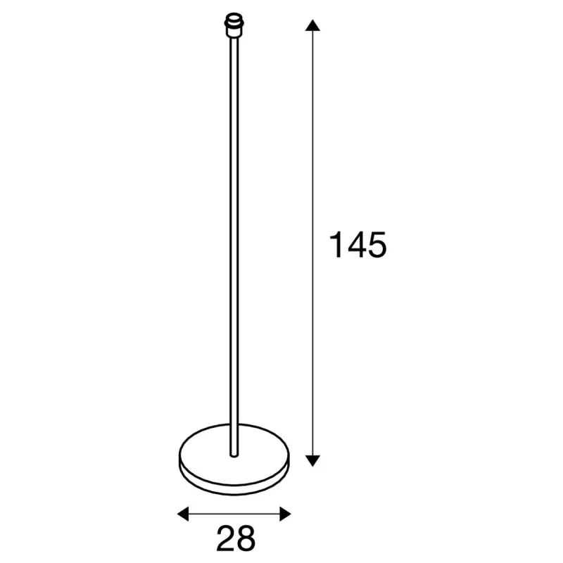FENDA, lampadaire intérieur, gris, E27, 60W max