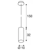 ENOLA, suspension intérieure, noir, E27, 60W max