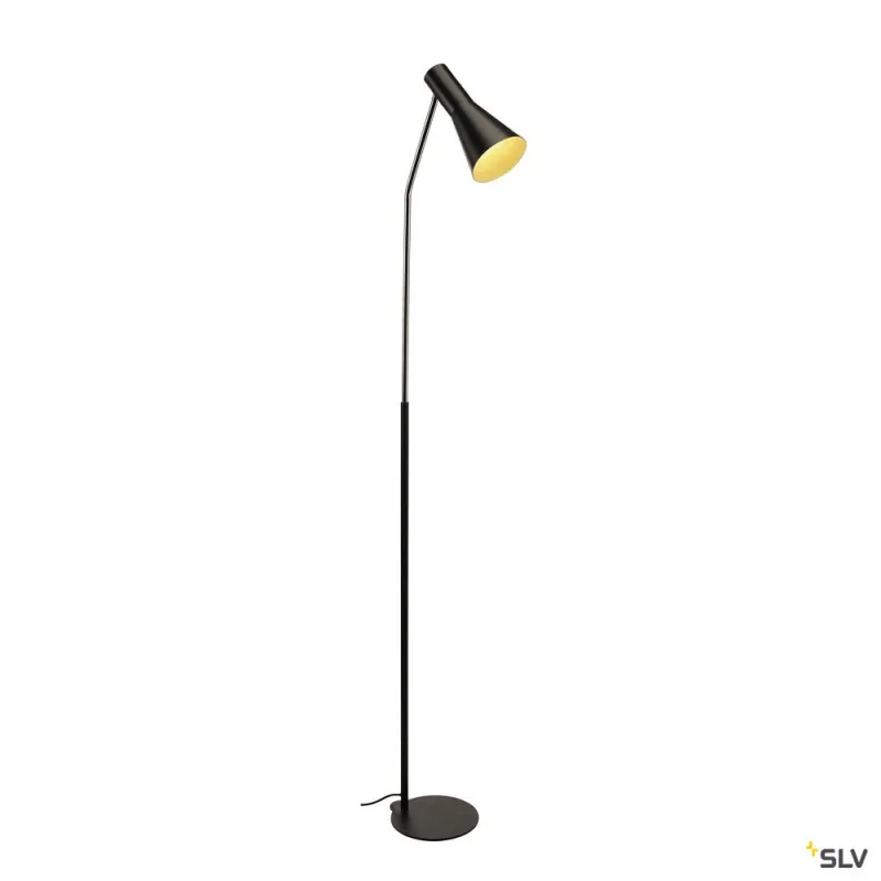 PHELIA, lampadaire intérieur, noir, E27, 23W max