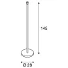 FENDA, lampadaire intérieur, blanc, E27, 60W max