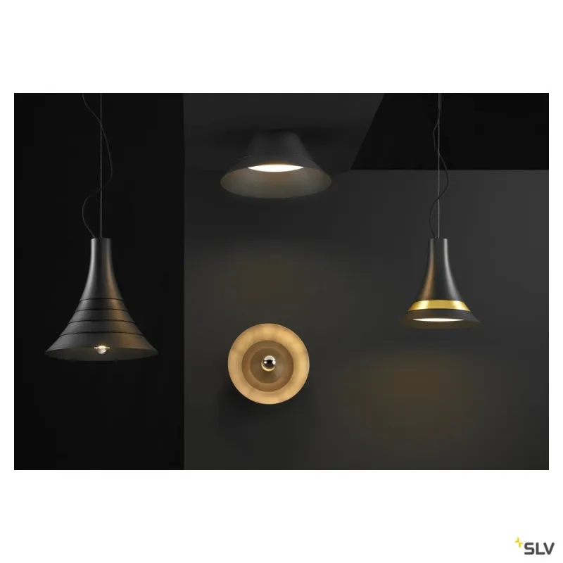 BATO 35, applique intérieure, noir, E27, 60W max