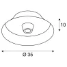 BATO 35, applique intérieure, noir, E27, 60W max