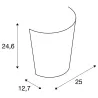 BASKET, applique intérieure, blanc, E27, 60W max