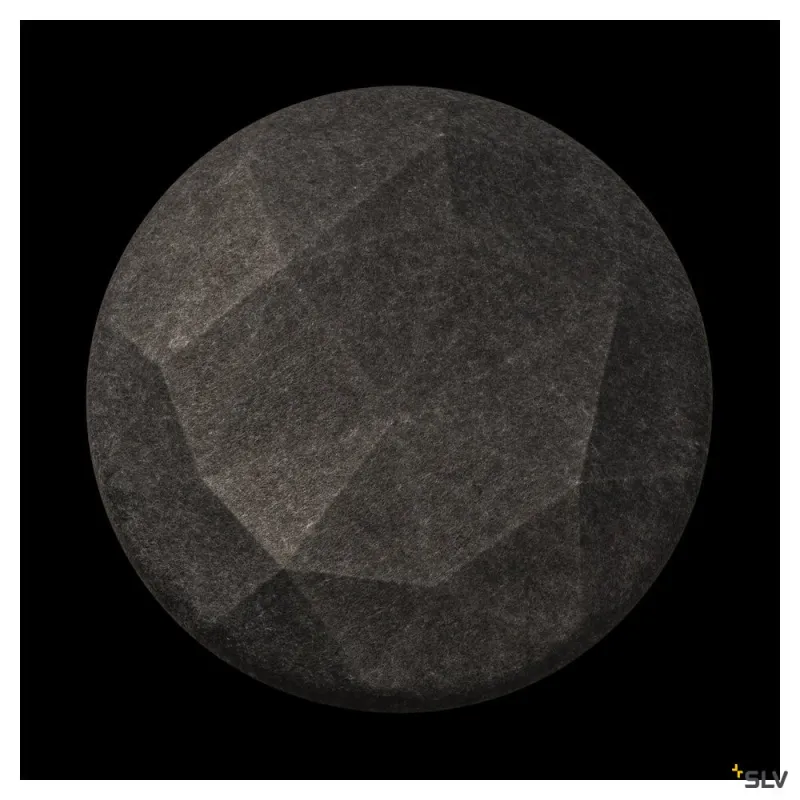 MANA 60, abat-jour, intérieur, rond, 60 cm, gris