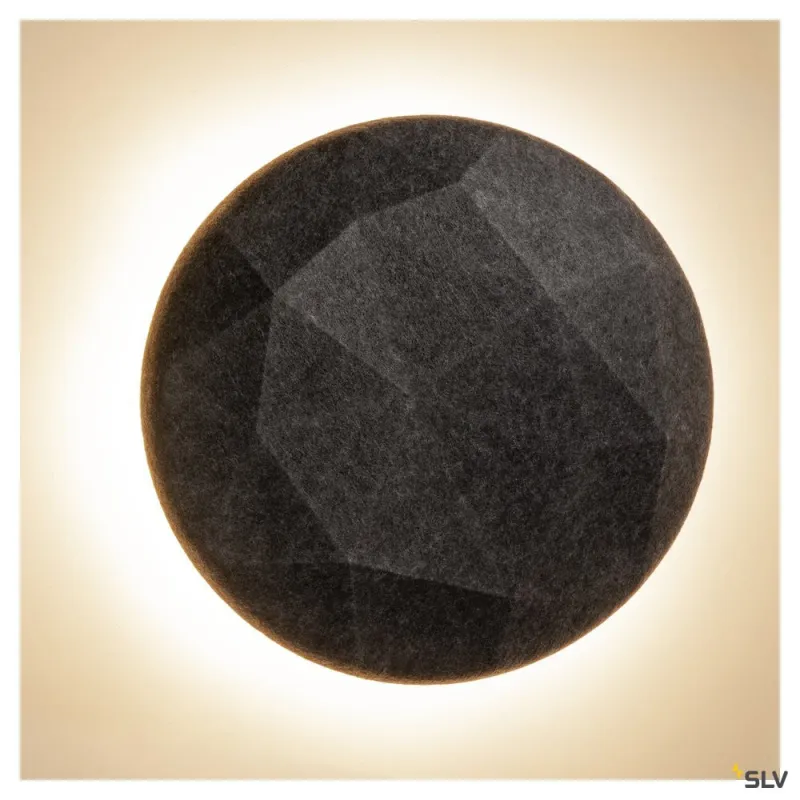 MANA 60, abat-jour, intérieur, rond, 60 cm, gris