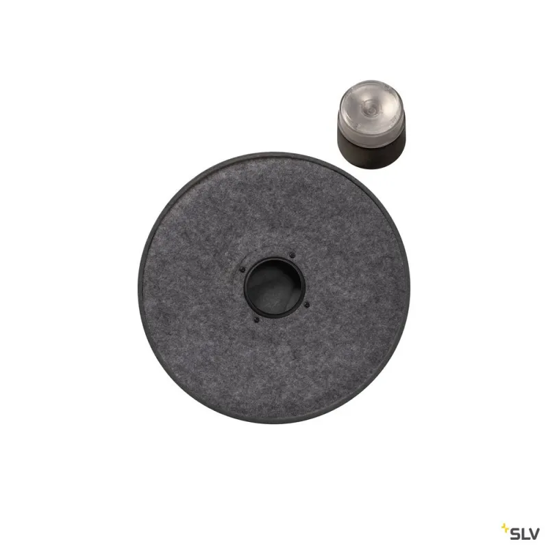 MANA 40, abat-jour, intérieur, rond, 40 cm, gris