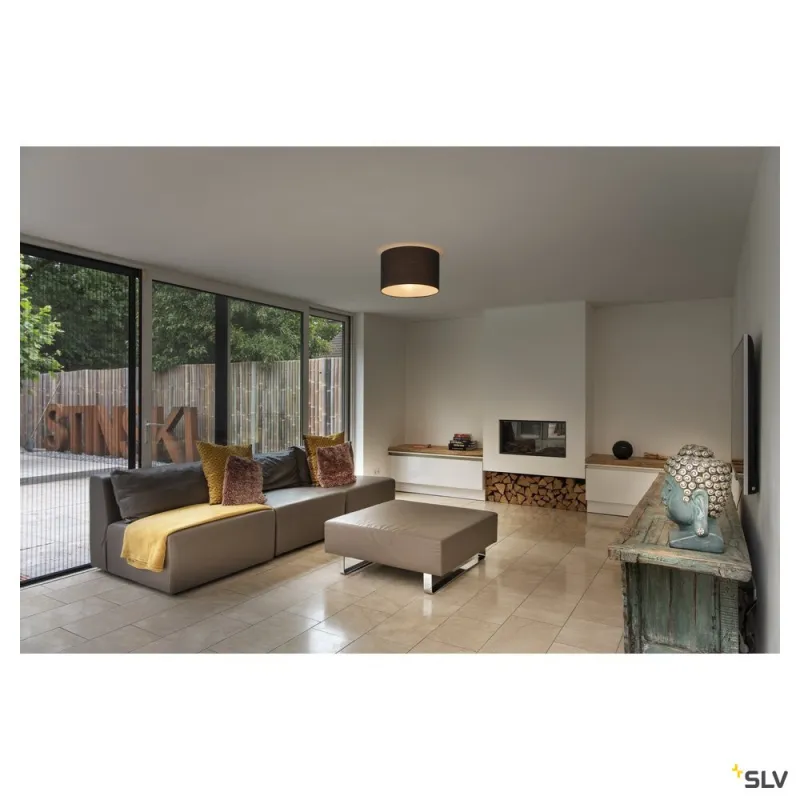 FENDA, abat-jour, intérieur, rond, Ø 45 cm, gris