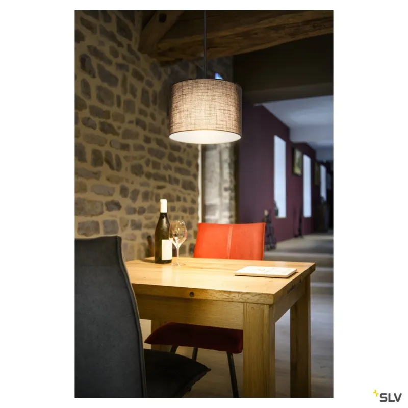 FENDA, abat-jour, intérieur, rond, Ø 30 cm, gris