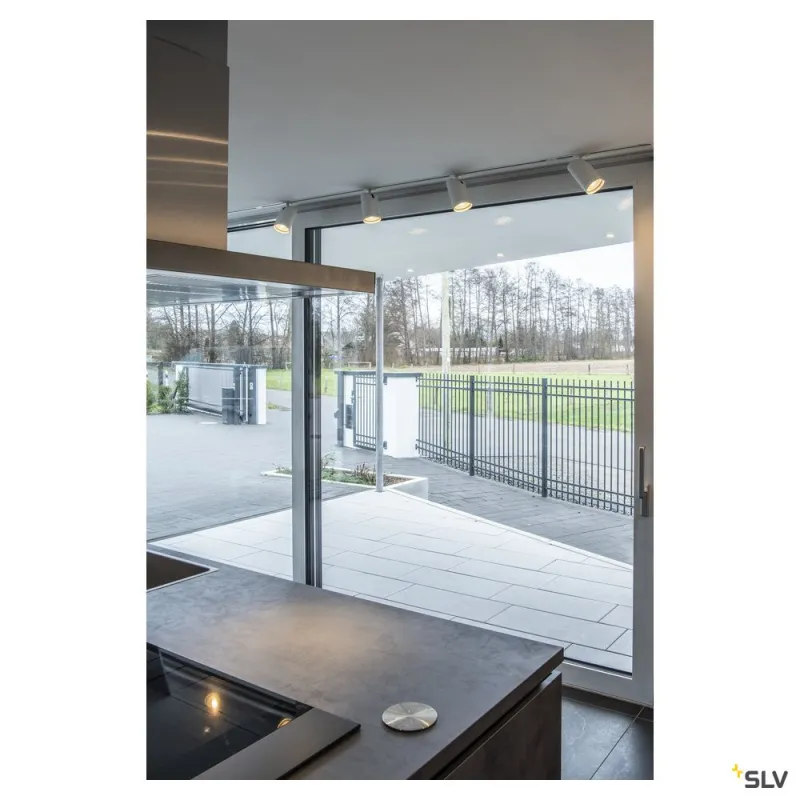 Rail 1 allumage à encastrer, intérieur, 2m, blanc