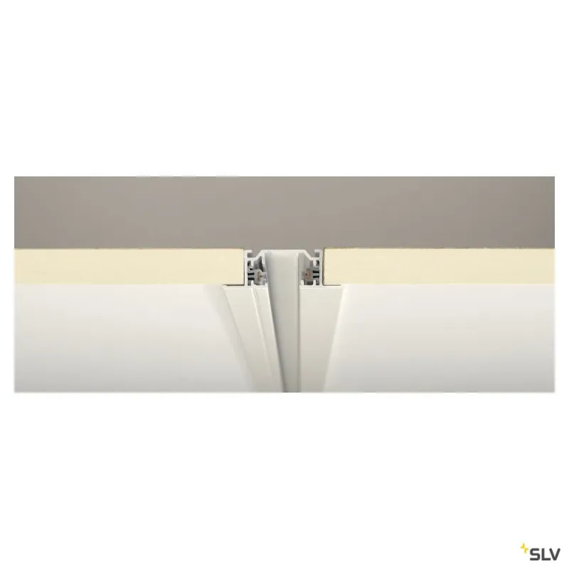 Rail 1 allumage à encastrer, intérieur, 2m, blanc
