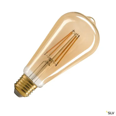 Source LED ST64, E27, doré, 7,5W, 2500K, variable