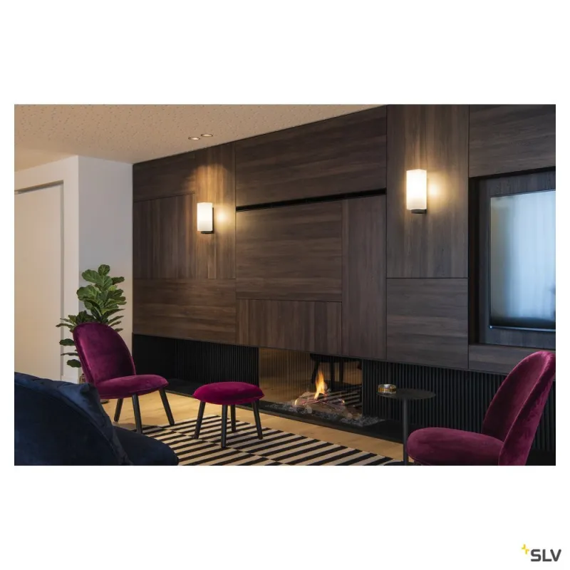QUADRASS, applique intérieure, noir, E27, 40W max