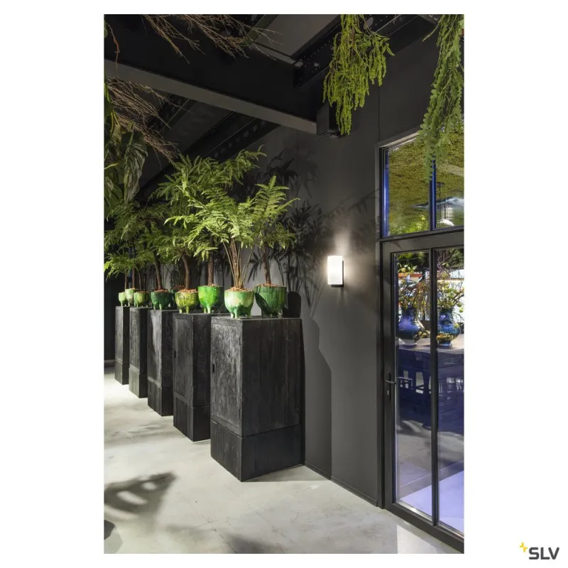 QUADRASS, applique intérieure, noir, E27, 40W max
