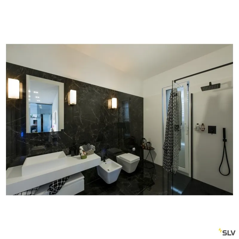 QUADRASS, applique intérieure, noir, E27, 40W max