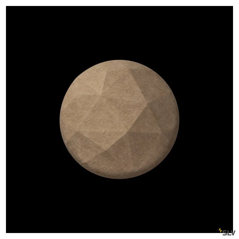 MANA 40, abat-jour, intérieur, rond, 40 cm, beige