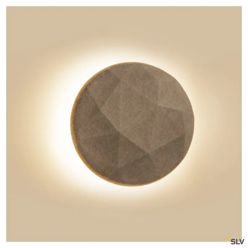 MANA 40, abat-jour, intérieur, rond, 40 cm, beige