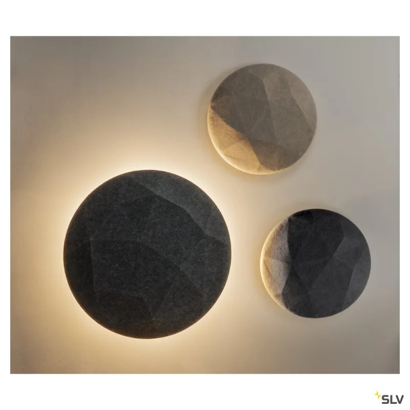 MANA 40, abat-jour, intérieur, rond, 40 cm, beige