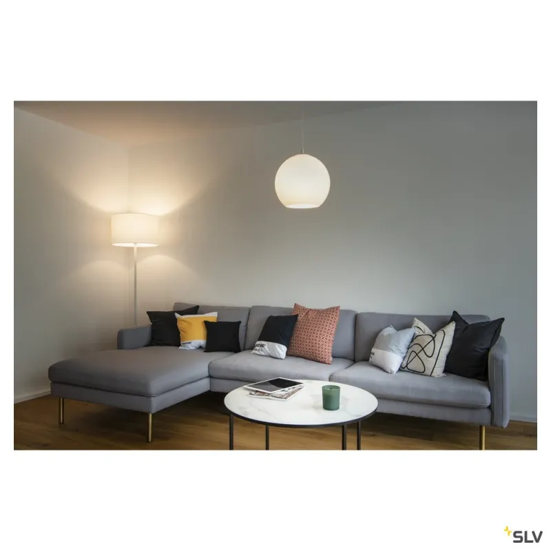 FENDA, abat-jour, intérieur, rond, Ø 45 cm, blanc