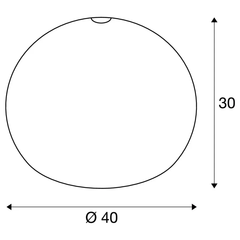FENDA, abat-jour, intérieur, rond, Ø 40 cm, blanc