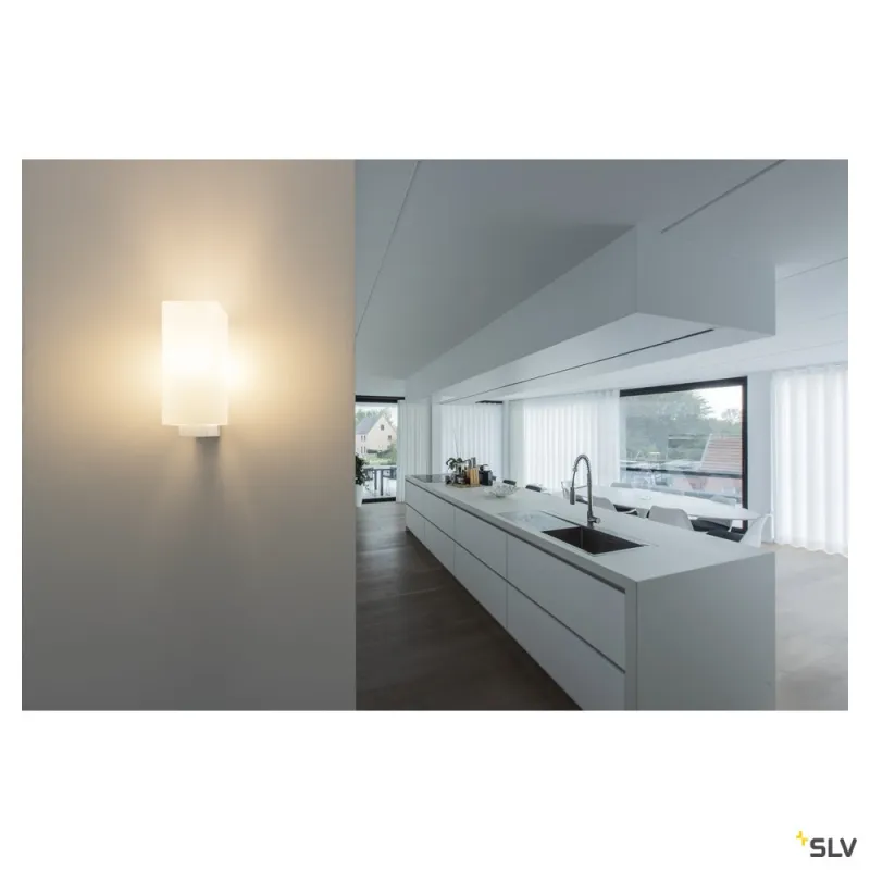 QUADRASS, applique intérieure, blanc, E27, 40W max