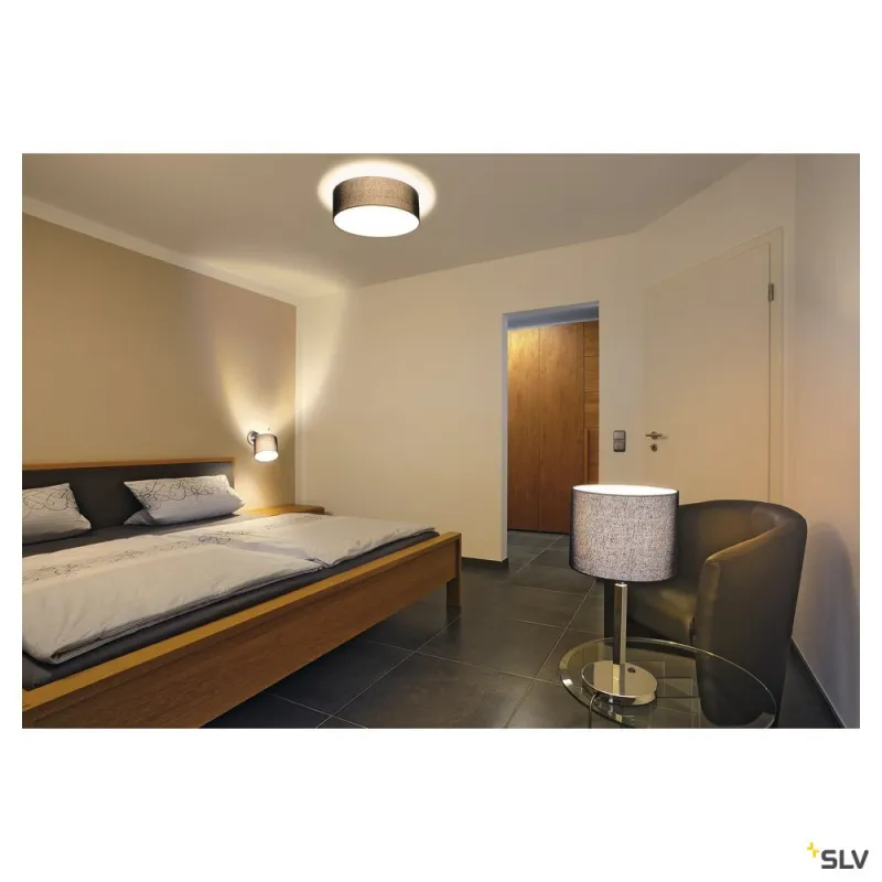 TENORA, plafonnier intérieur, noir, E27, 3x 23W max