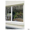 GRAZIA 20, profil en saillie, plat strié, 3 m, blanc