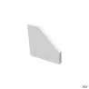 GRAZIA 10 EDGE, embout pour profil en saillie, blanc