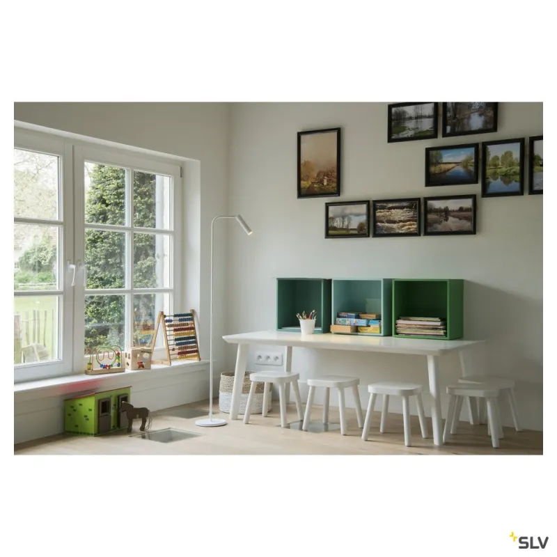 KARPO, lampadaire intérieur, blanc, LED, 6,5W, 3000K