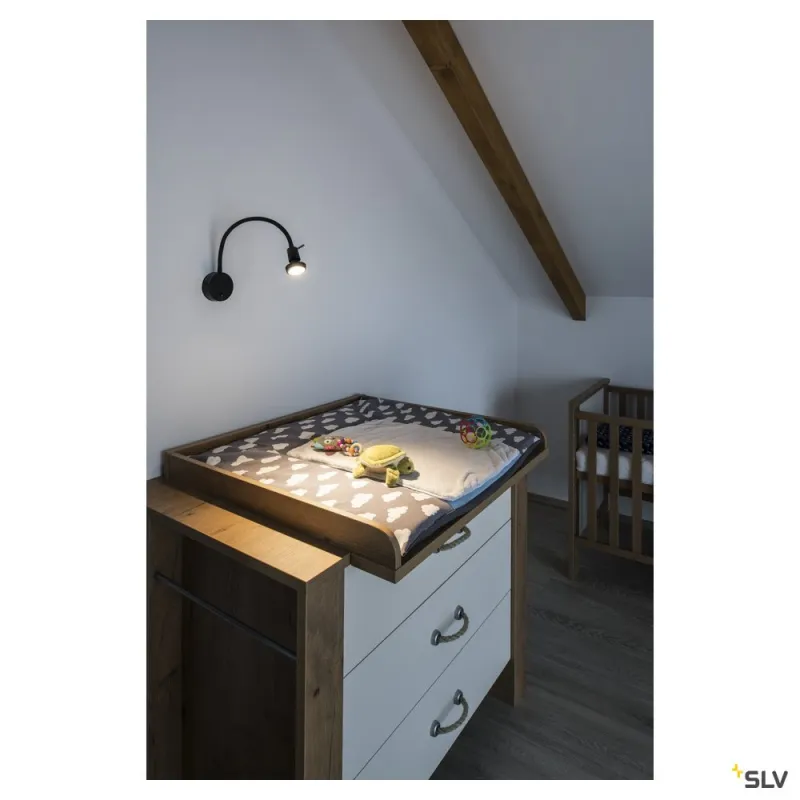 LIGHT EYE® 90, anneau déco Ø 5,7 cm, intérieur, noir