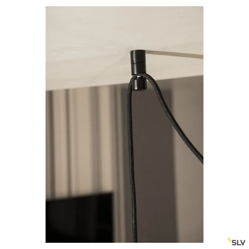 Crochet de plafond, pour suspension, intérieur, noir