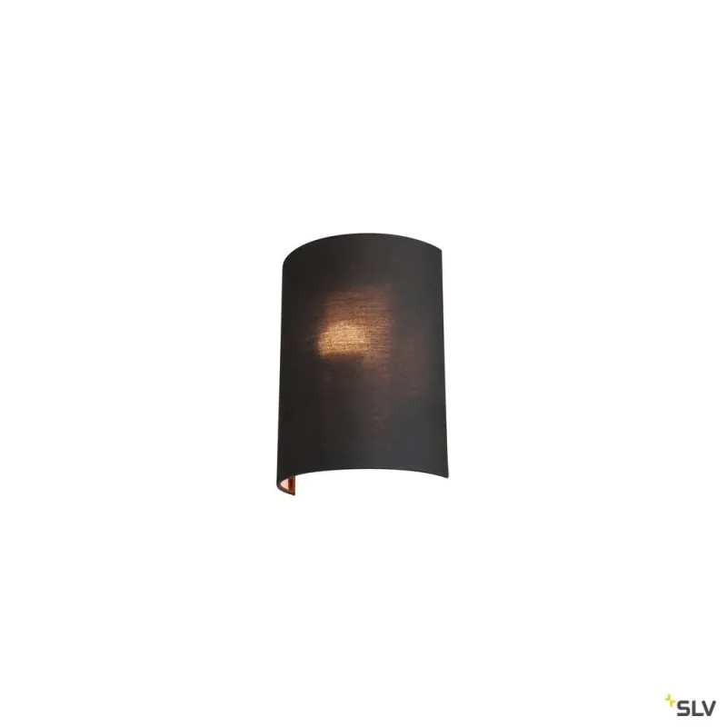 FENDA, abat jour demi-cercle, intérieur, noir/cuivre