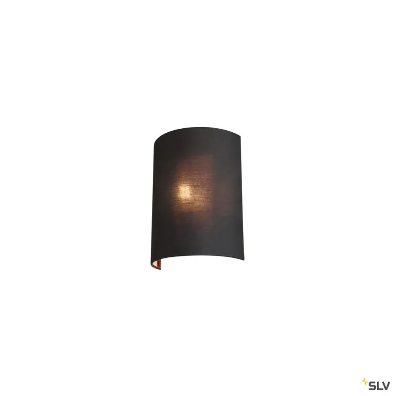 FENDA, abat jour demi-cercle, intérieur, noir/cuivre
