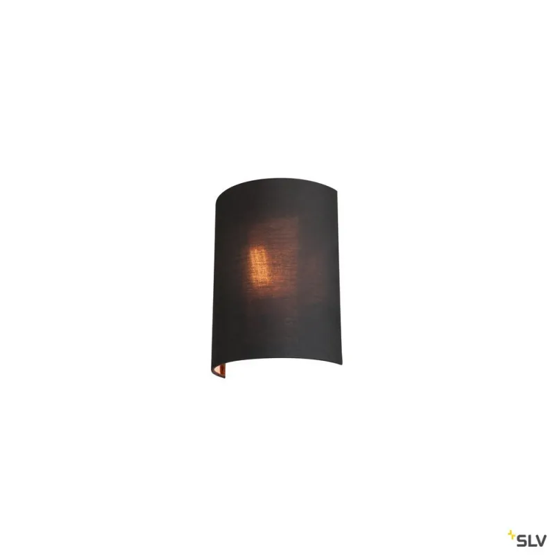 FENDA, abat jour demi-cercle, intérieur, noir/cuivre