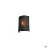 FENDA, abat jour demi-cercle, intérieur, noir/cuivre