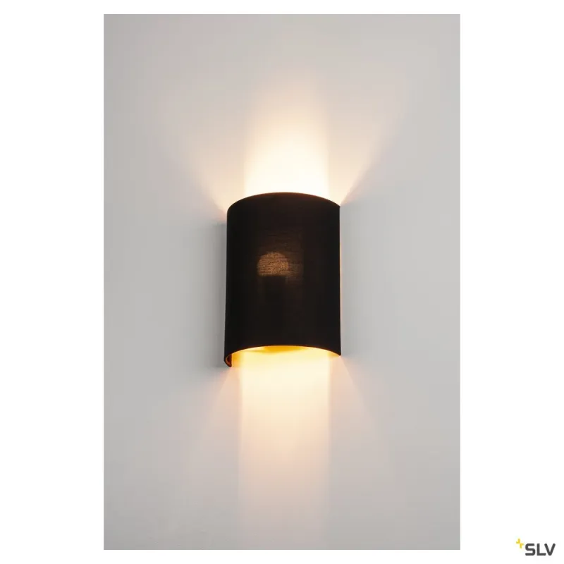 FENDA, abat jour demi-cercle, intérieur, noir/cuivre