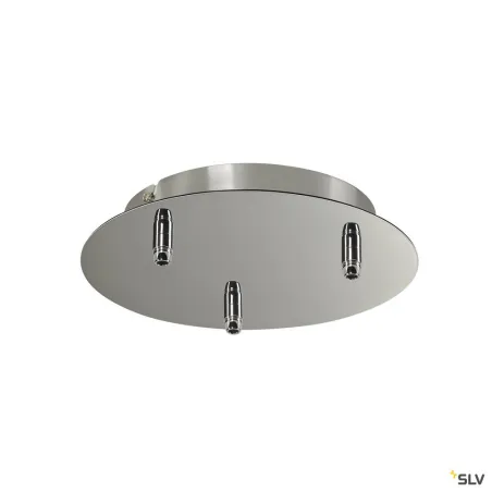 FITU, patère, intérieure, 3 passe-fils, ronde, chrome