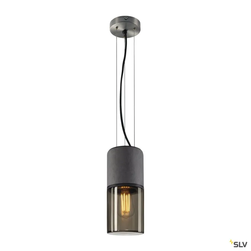 LISENNE, suspension intérieure, gris/brun, E27, 23W max