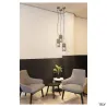 LISENNE, suspension intérieure, gris/brun, E27, 23W max
