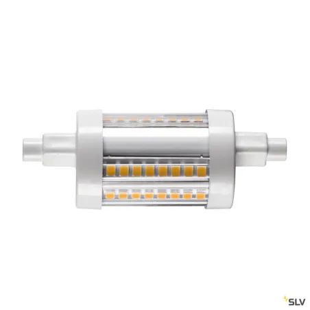 Source LED QT-DE12, R7s 78mm, gris, 9W, 3000K, variable