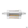 Source LED QT-DE12, R7s 78mm, gris, 9W, 3000K, variable