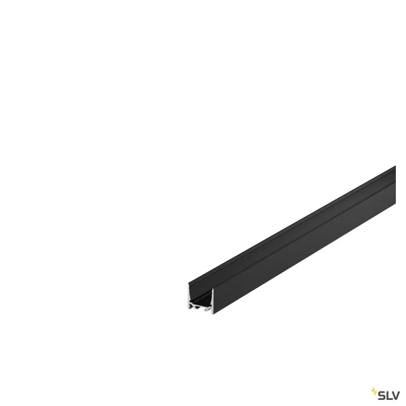 GRAZIA 20, profil en saillie, standard lisse, 3 m, noir