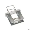 GRAZIA 20, clips de montage, chrome/aluminium, 2 pièces