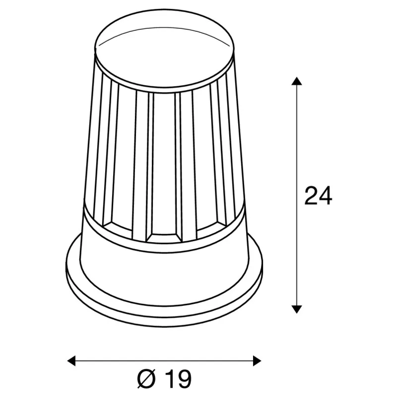 CONE, borne extérieure, anthracite, E27, 100W max, IP54