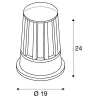 CONE, borne extérieure, anthracite, E27, 100W max, IP54