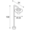 MOLAT, borne extérieure, anthracite, E27, 60W max, IP44