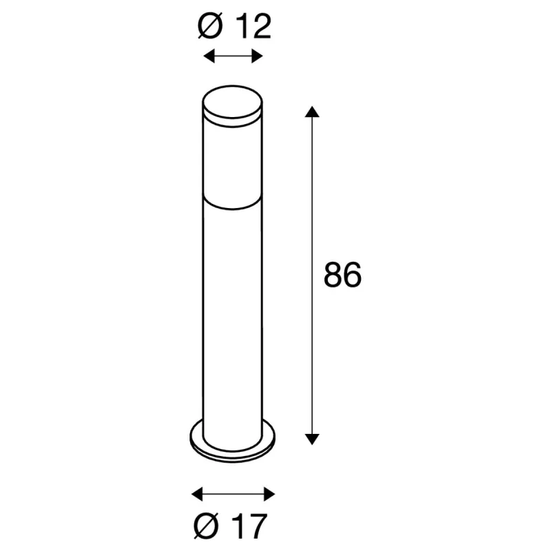 F-POL, borne extérieure, anthracite, E27, 20W max, IP54