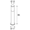 F-POL, borne extérieure, anthracite, E27, 20W max, IP54