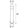 C-POL, borne extérieure, anthracite, E27, 24W max, IP54